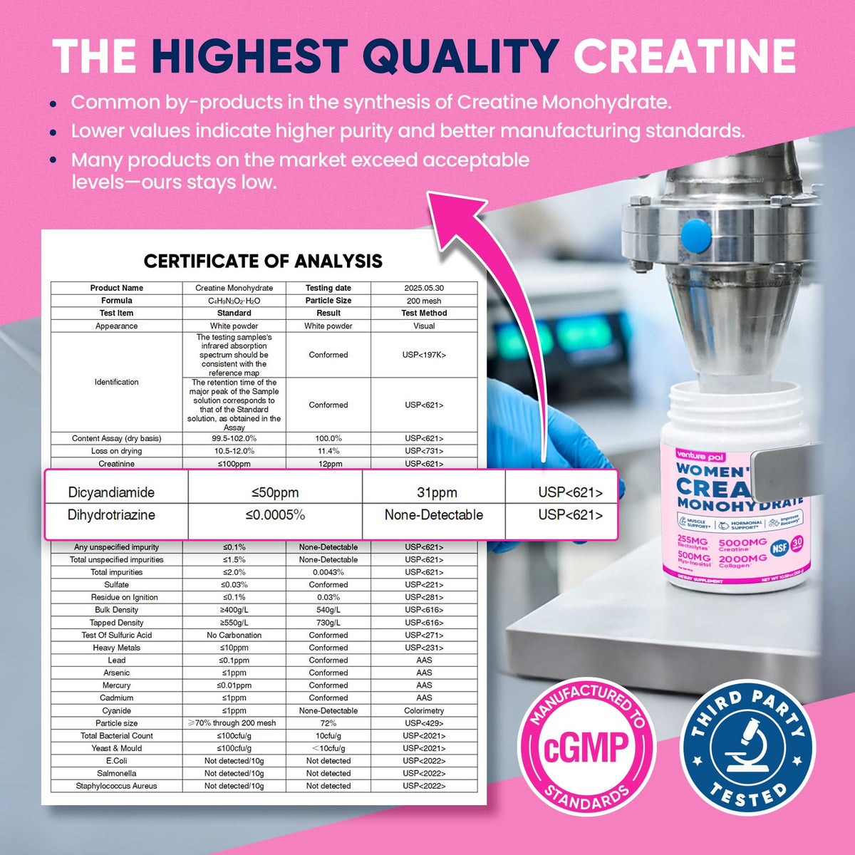 Venture Pal Créatine 18 en 1 390g emballage