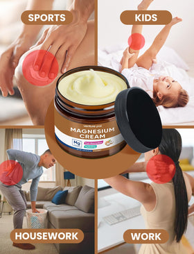 Venture Pal Crème de Magnésium Topique 141g application sur la peau