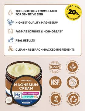 Venture Pal Crème de Magnésium Topique 141g en voyage