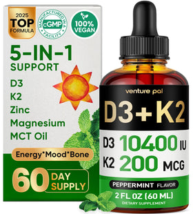 Venture Pal Gouttes de Vitamine D3 K2 flacon avant