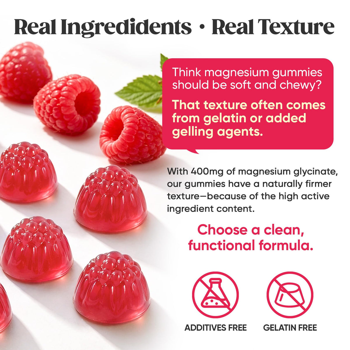 Venture Pal Gummies de Magnésium Glycinate 400mg dosage par portion