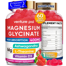 Venture Pal Gummies de Magnésium Glycinate 400mg, emballage avant