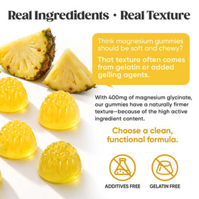 Venture Pal Gummies de Magnésium Glycinate 400mg sur une table en bois