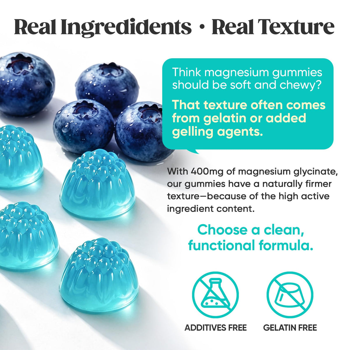 Venture Pal Gummies de Magnésium Glycinate 400mg vue arrière