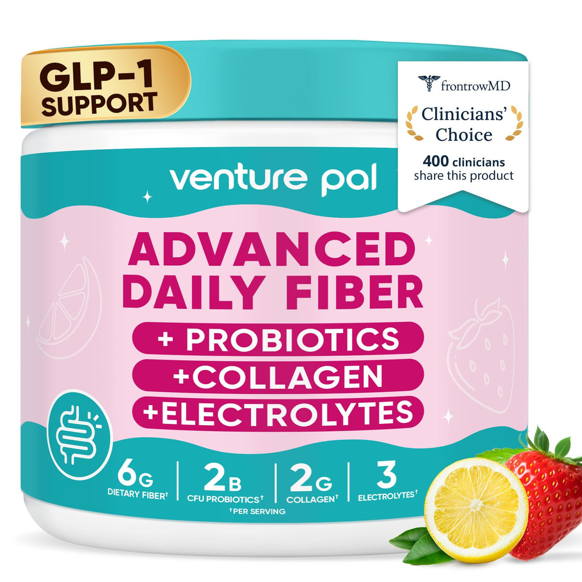 Venture Pal Poudre de Fibres Prébiotiques 6-en-1 268g vue de face