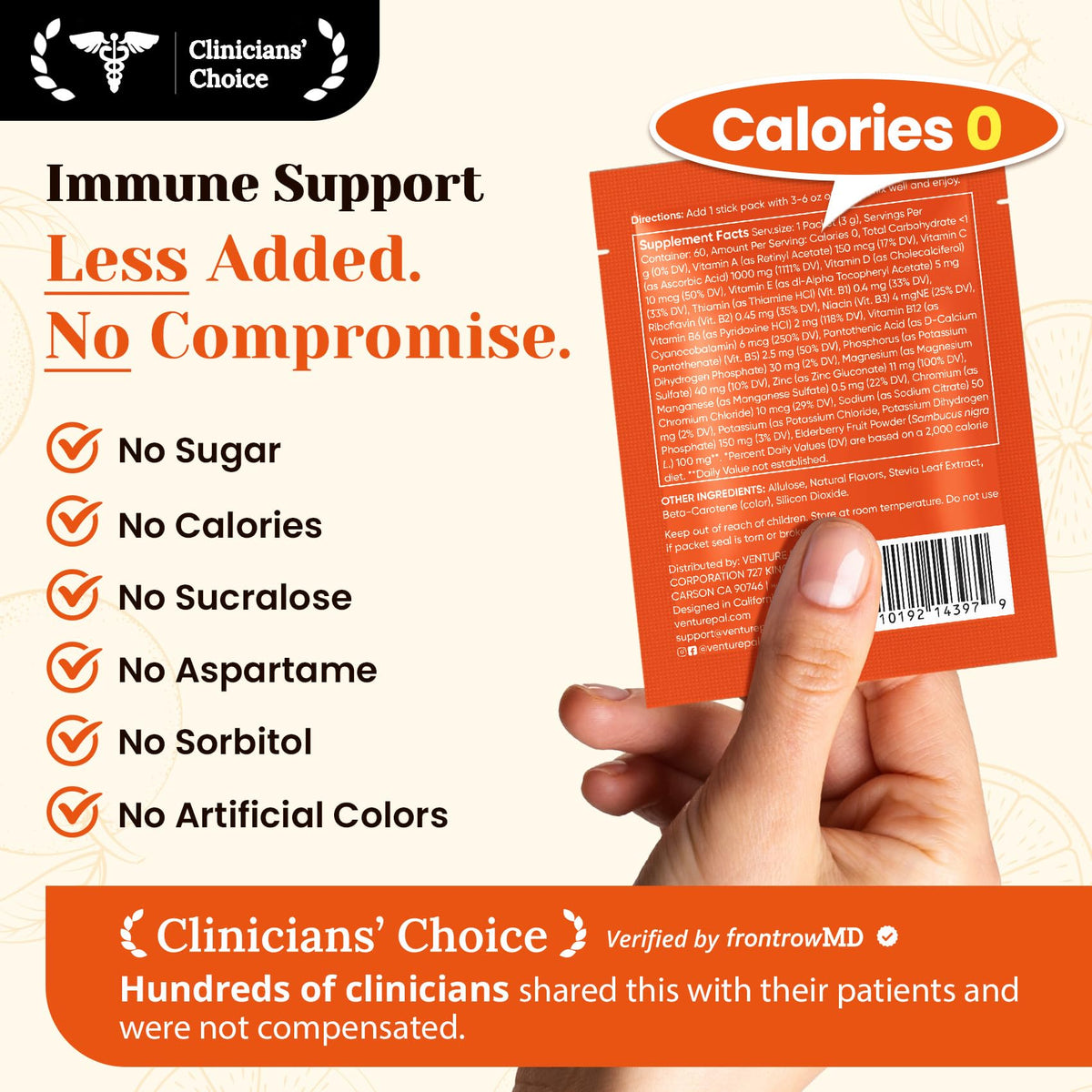Venture Pal Poudre de Vitamine C 1000mg en utilisation au bureau