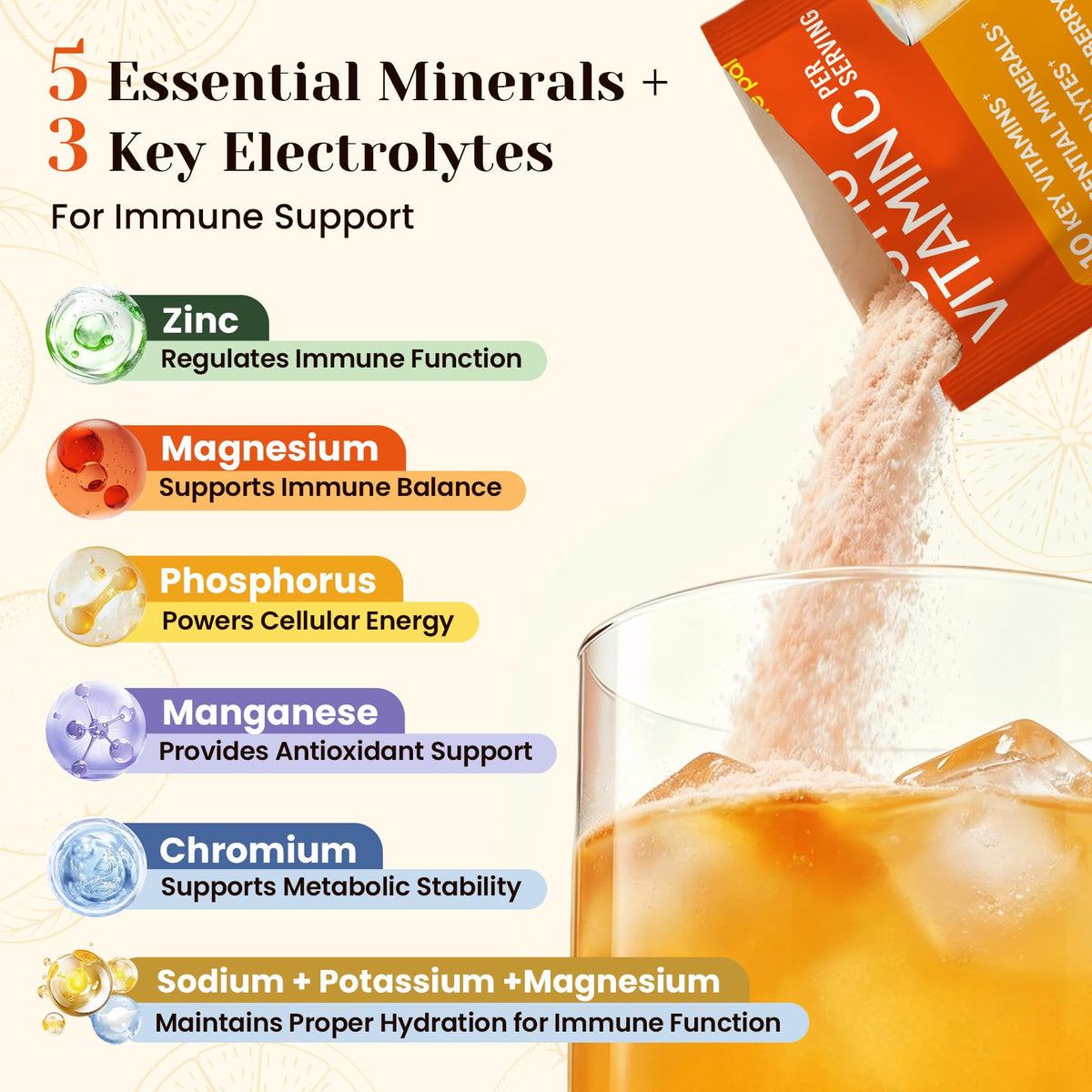 Venture Pal Poudre de Vitamine C 1000mg sur table
