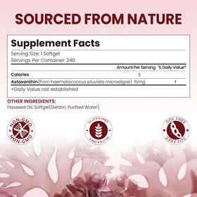 VerdiGusto Astaxanthin 15mg gélules souples côté