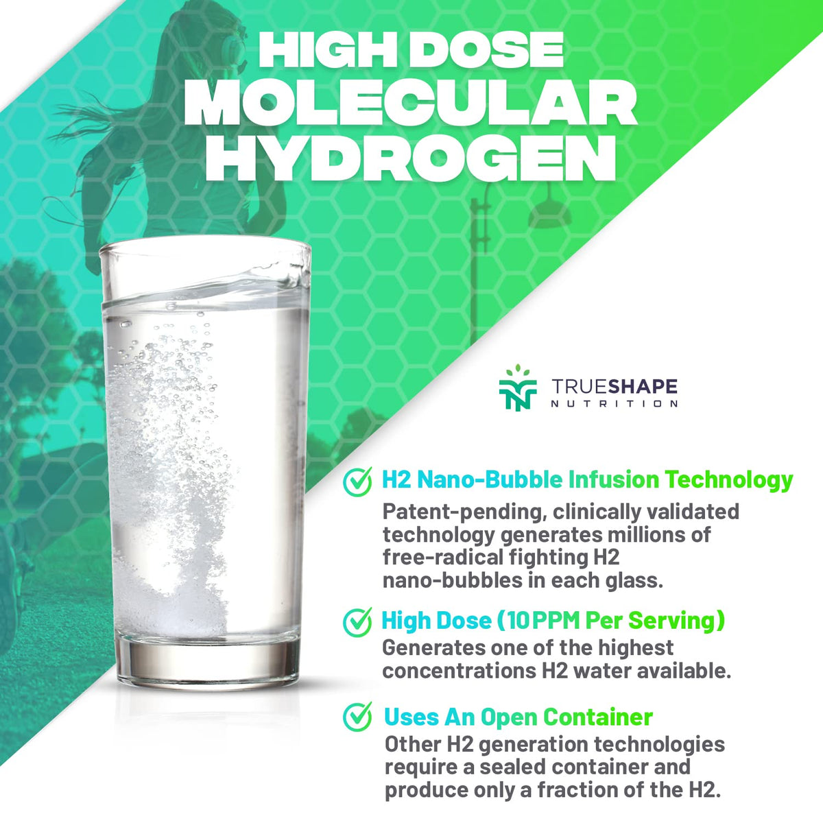 Vérification de l'hydrogène dans l'eau avec Tablettes H2