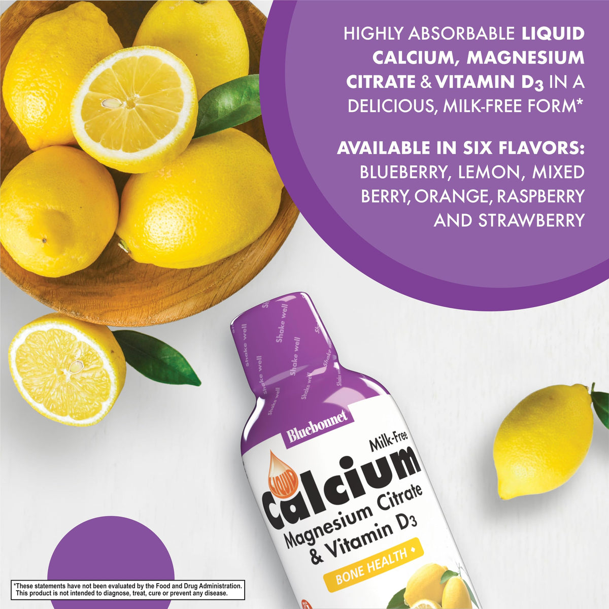 Verser le Calcium Liquide BlueBonnet dans un verre