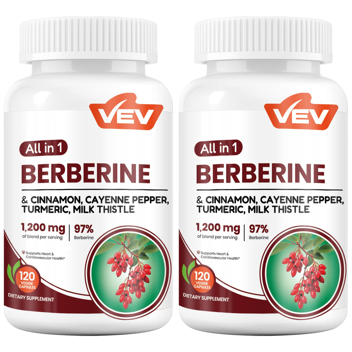 VEV Complément Alimentaire Berbérine 240 gélules avant