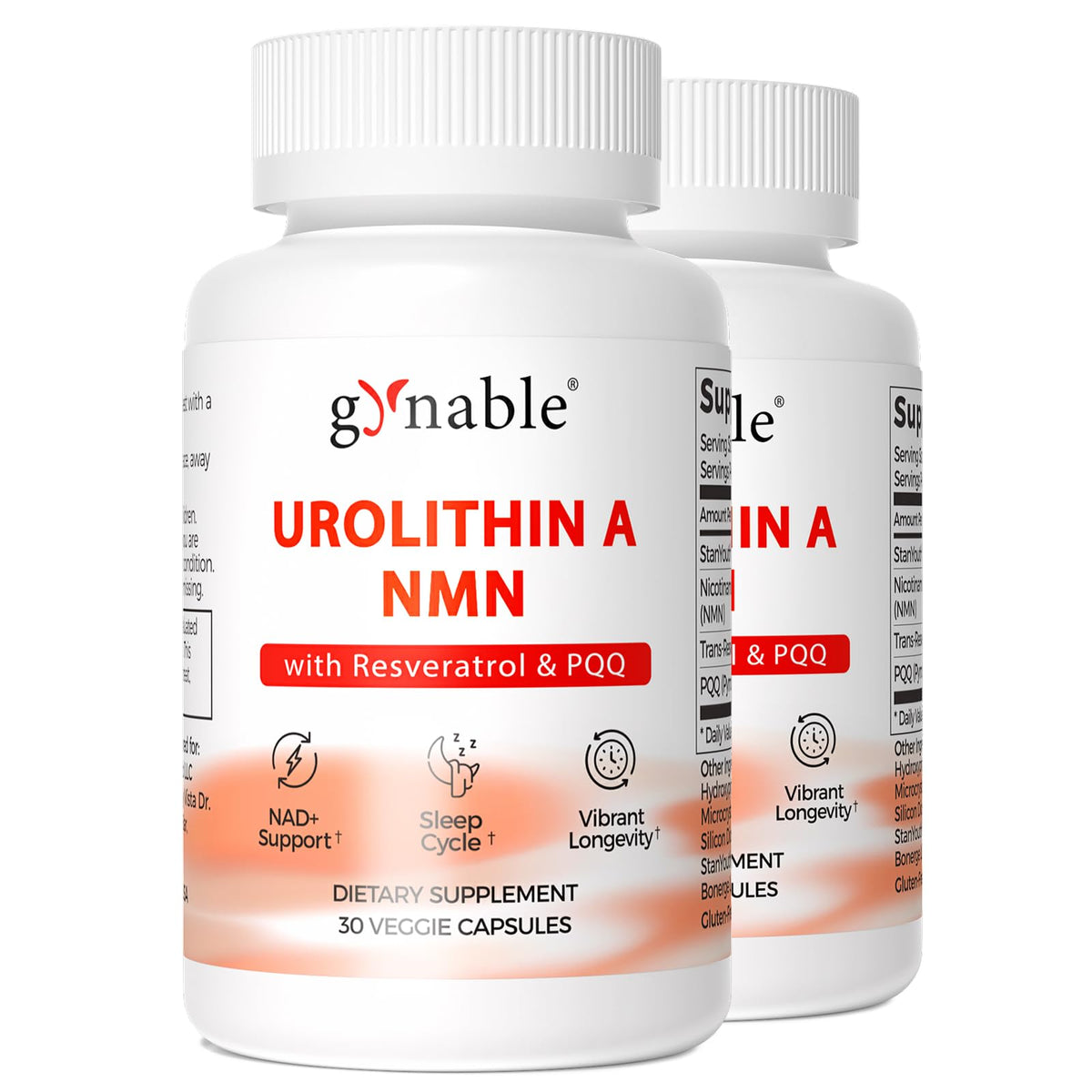 Vevoec Urolithine A 91g, boîte vue de face avec étiquette