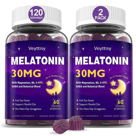 Veyttisy Gummies de Mélatonine 30 mg avant de coucher