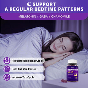 Veyttisy Gummies de Mélatonine 30 mg sur une table