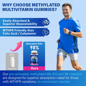 Veyttisy Gummies Multivitamin Methylés pour Hommes, texture des gummies