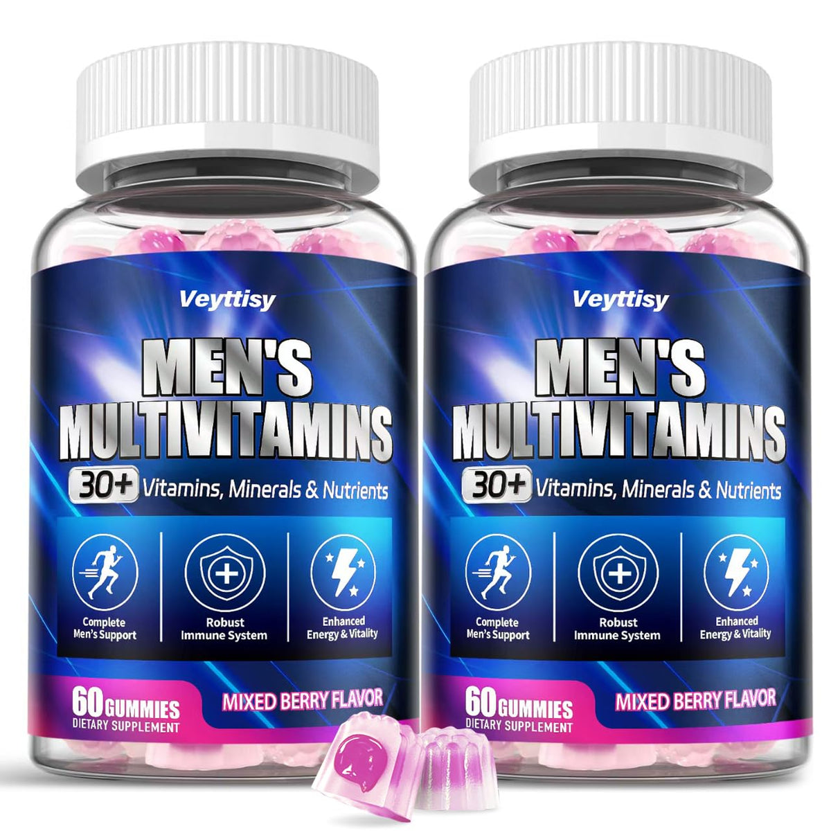 Veyttisy gummies multivitamines pour hommes, vue avant du produit