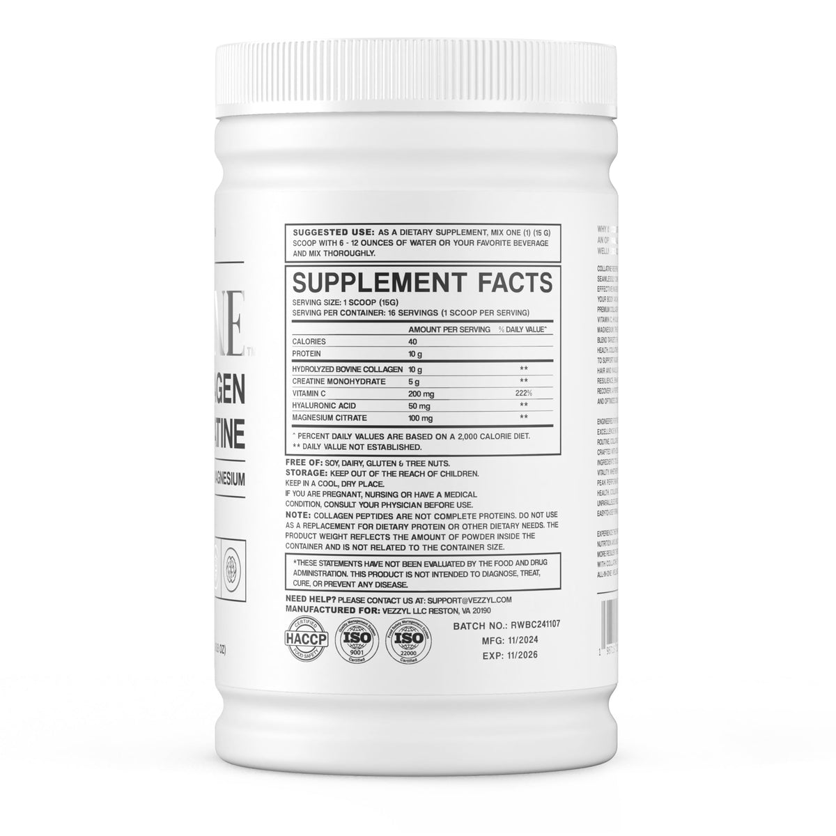 Vezzyl Collatine 250 g dans un cadre de vie active