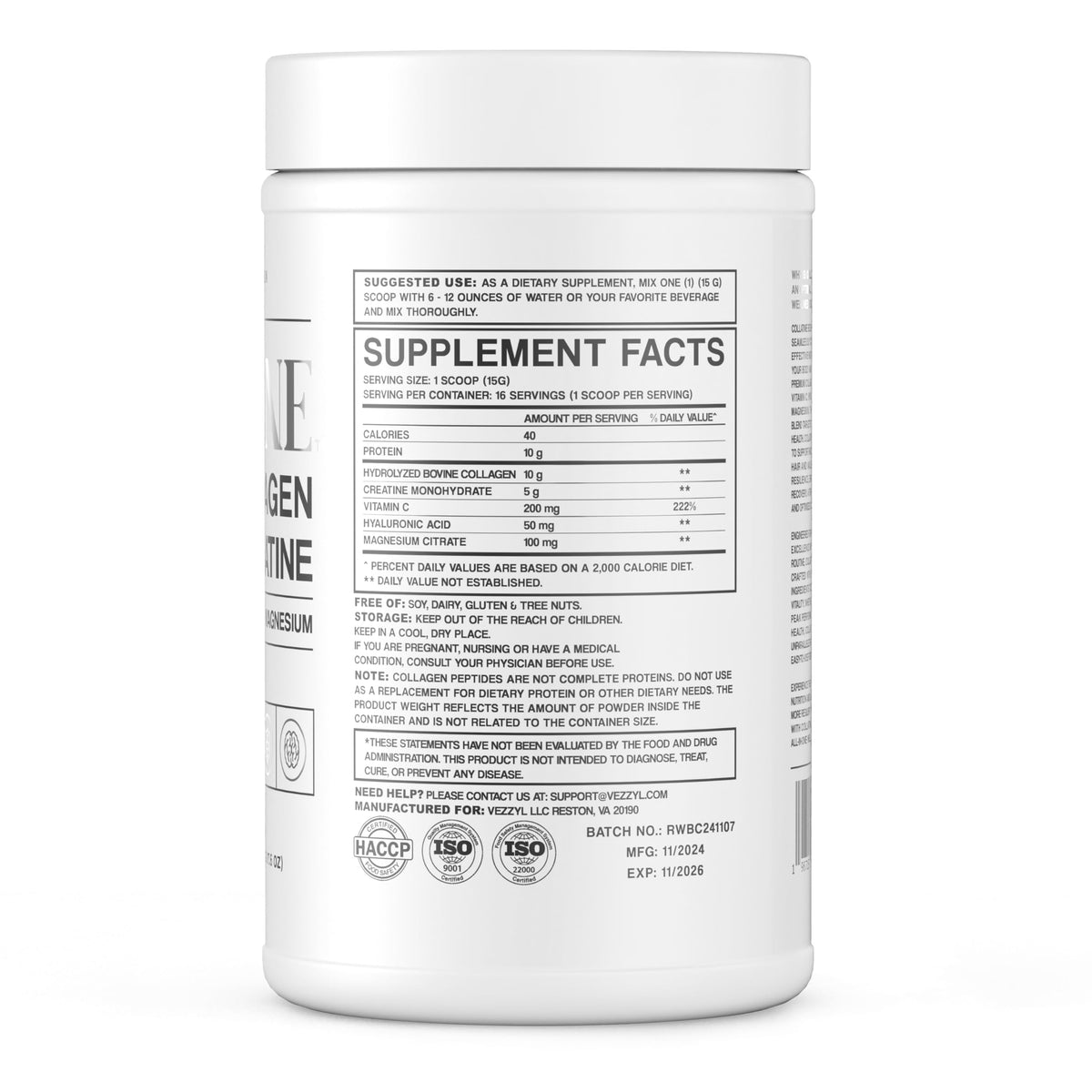 Vezzyl Collatine 500g sur une table de cuisine