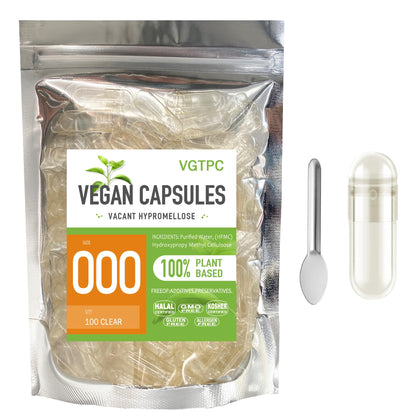 VGTPC Capsules Végétariennes 000 vides, vue avant