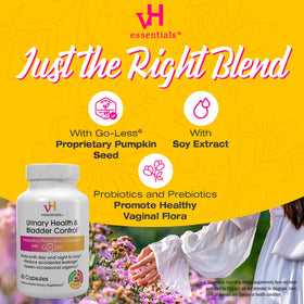 vH essentials Complément Alimentaire Urinaire 60 Capsules avec fruits et légumes