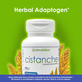 VH Nutrition Cistanche Capsules 700mg - capsules à l'intérieur du flacon