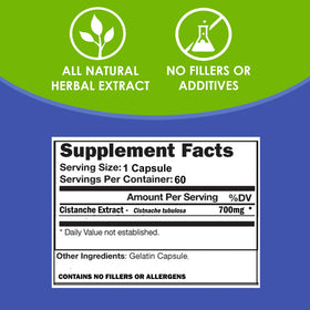 VH Nutrition Cistanche Capsules 700mg - gros plan sur une capsule
