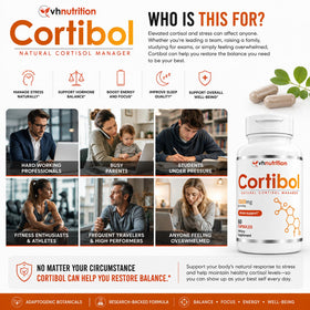 VH Nutrition CORTIBOL 60 capsules près d'autres compléments