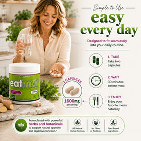 VH Nutrition Eatmor complément alimentaire 120 capsules en main