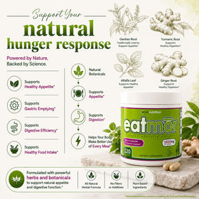 VH Nutrition Eatmor complément alimentaire 120 capsules ouvertes