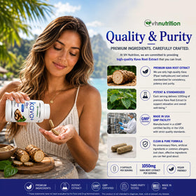 VH Nutrition KAVA+ 1050mg capsules ingredients list