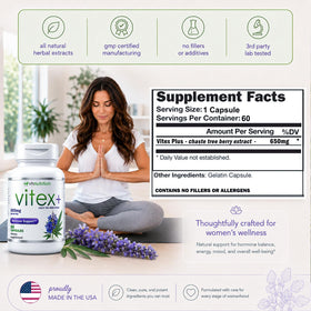 VH Nutrition VITEX+ 650mg boîte vue de côté