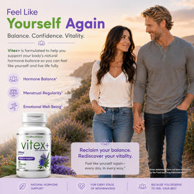 VH Nutrition VITEX+ 650mg capsules dans une main