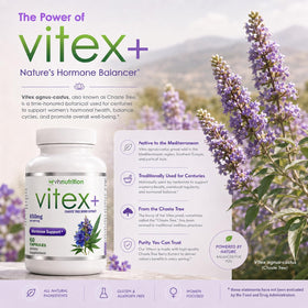 VH Nutrition VITEX+ 650mg étiquette du produit