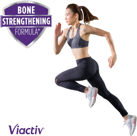 Viactiv Bonbons Calcium + Vitamine D 650 mg Chocolat au Lait, présentation sur une table