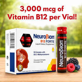 Vials de Neurobion prêtes à boire sur une table