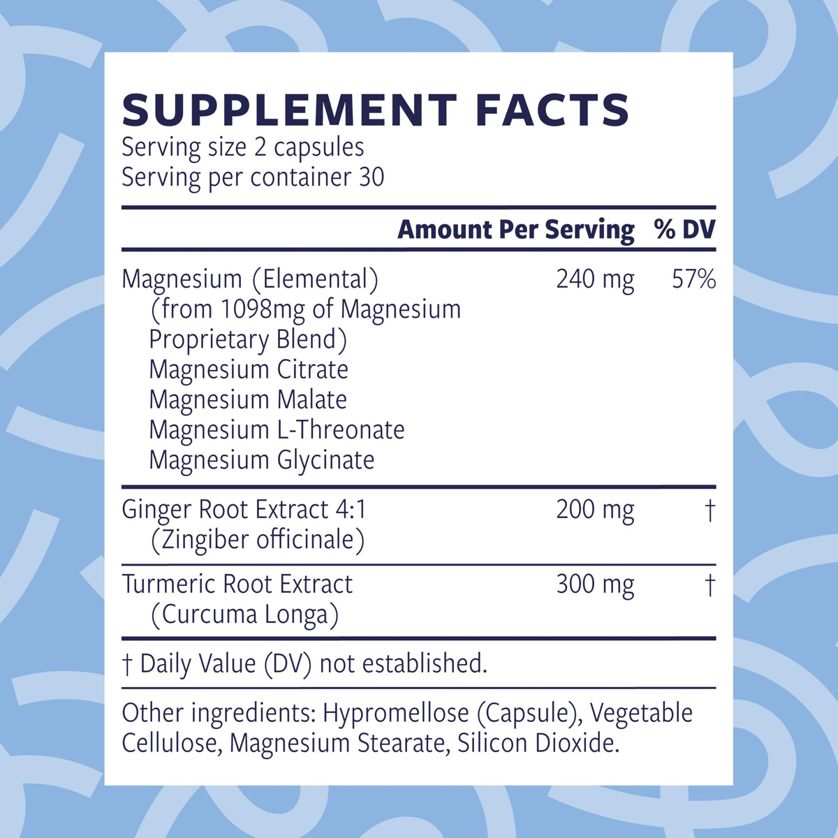 VIBEEN Complexe de Thréonate de Magnésium 240mg avec gingembre et curcuma