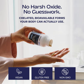 VIBEEN Complexe de Thréonate de Magnésium 240mg capsules dans un verre d'eau