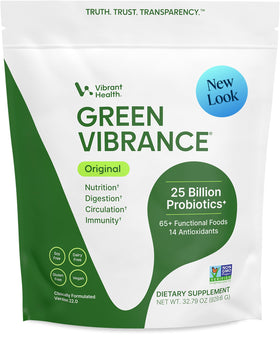 Vibrant Health Green Vibrance Poudre Superaliment 1048g vue de face
