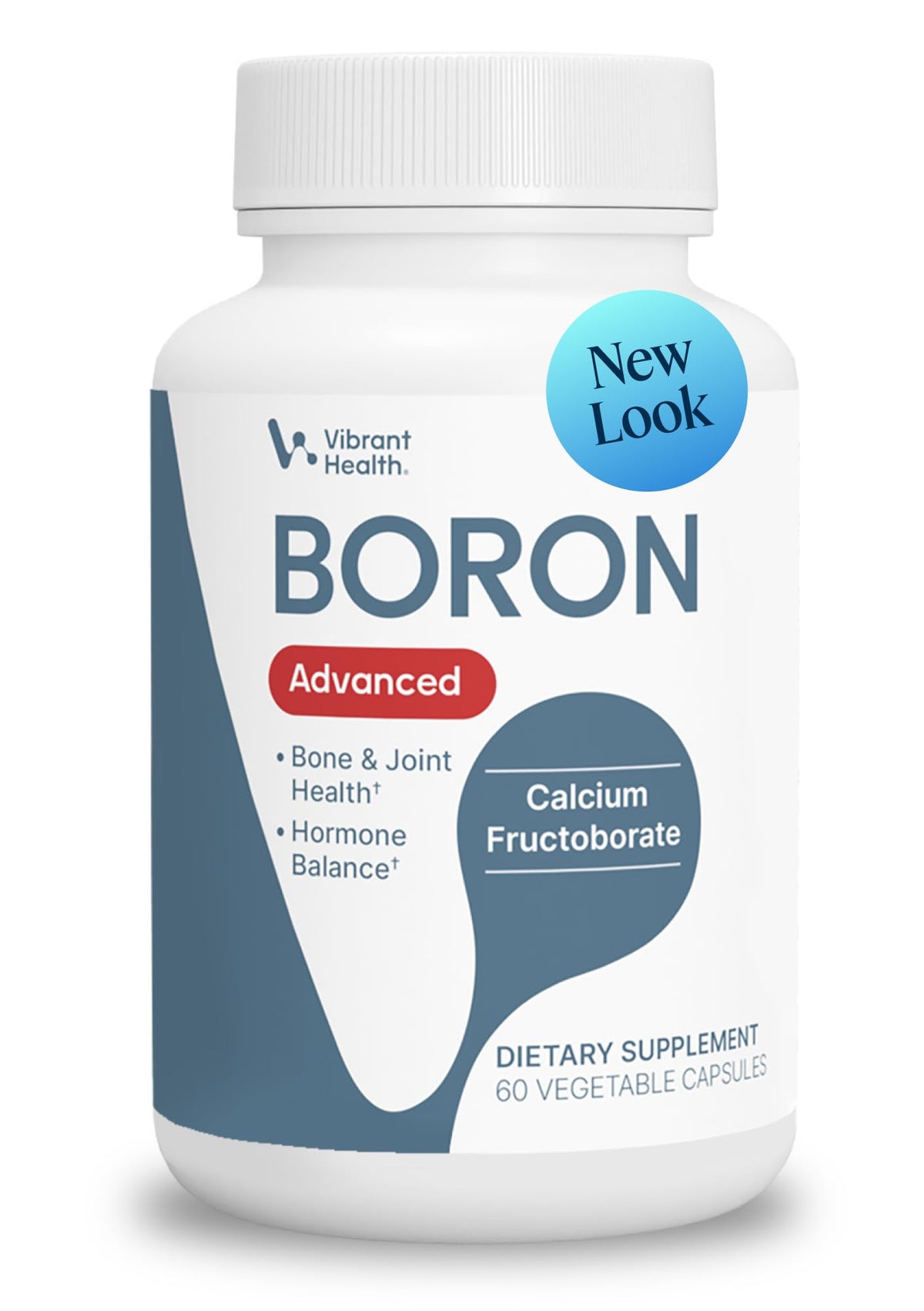 Vibrant Health Super Natural Boron 60 capsules front view