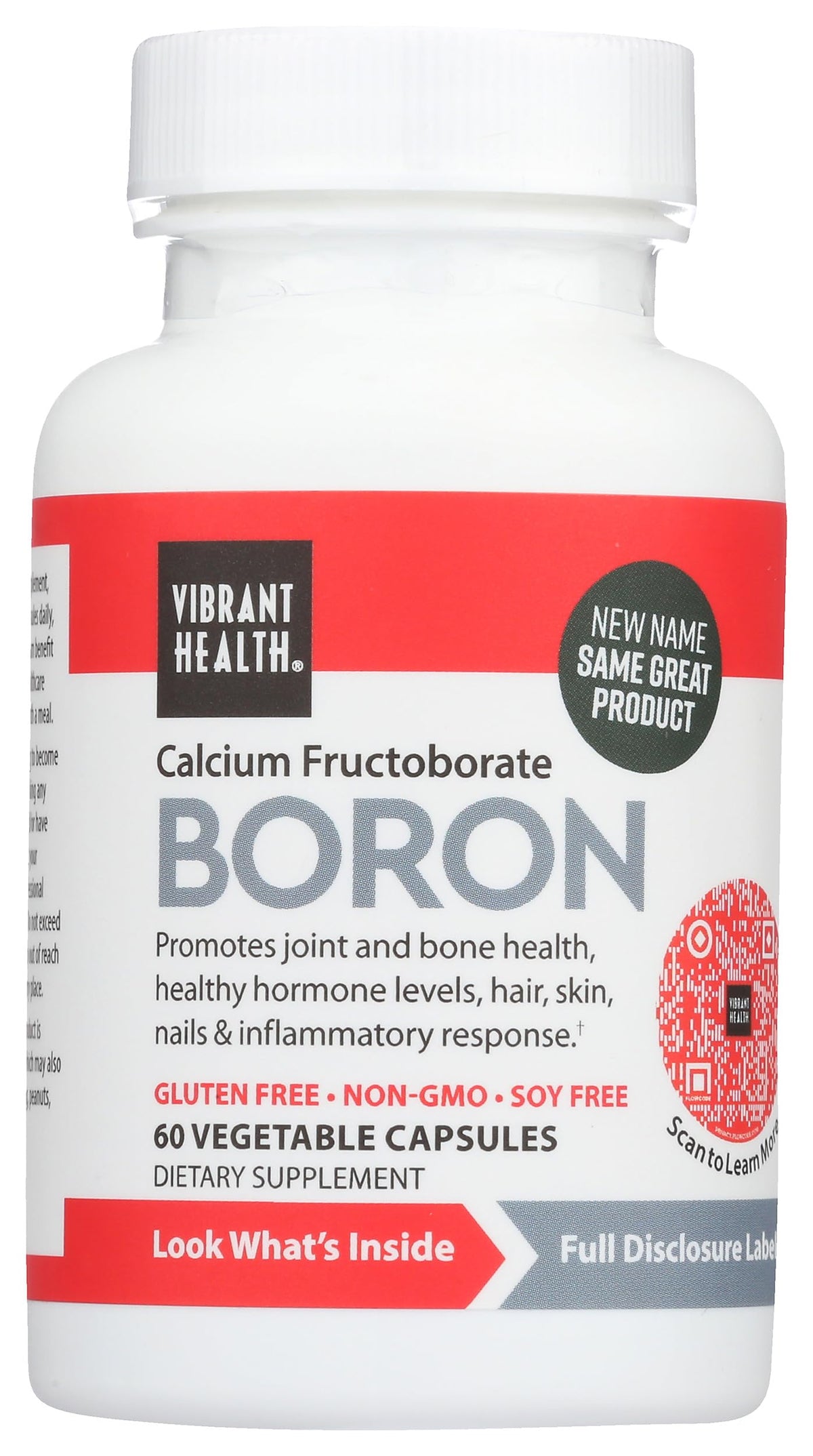 Vibrant Health Super Natural Boron label details