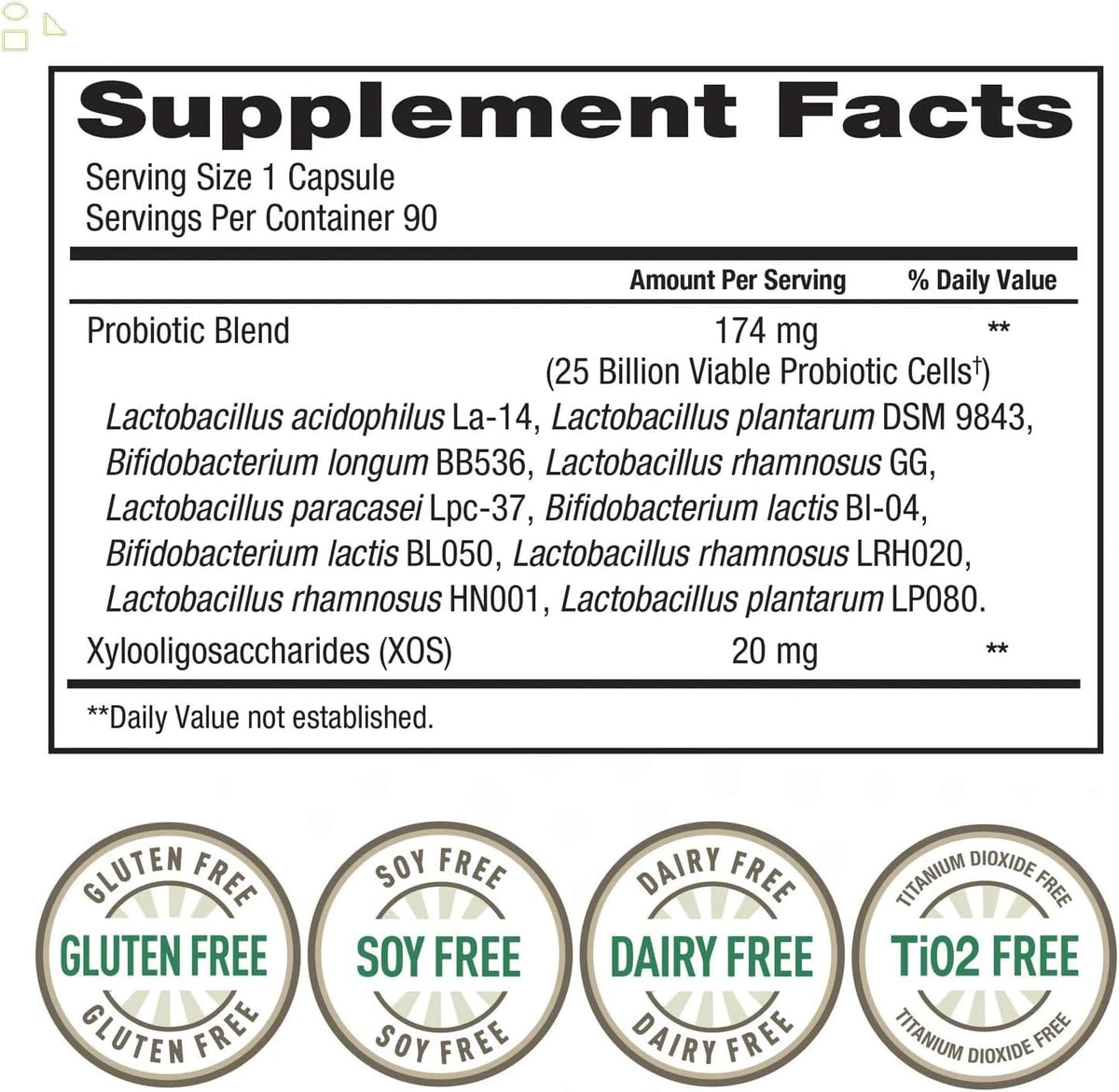 Viceslovi TruesNature Probiotique Quotidien emballage et capsules