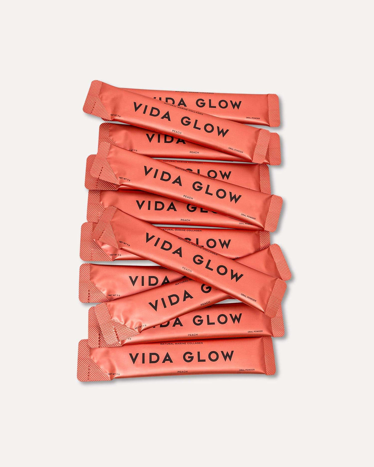 Vida Glow Poudre de Collagène Marin 358g en poudre avec une cuillère