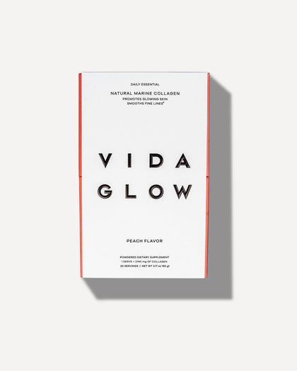 Vida Glow Poudre de Collagène Marin 358g vue avant avec emballage
