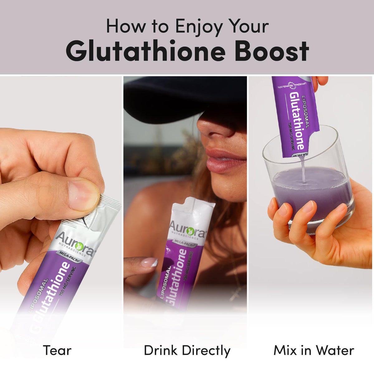Vida Lifescience Mega-Pack Glutathione Liposomal avec emballage