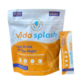 Vida Splash Mélange de récupération après-alcool Tropical Punch, vue de face