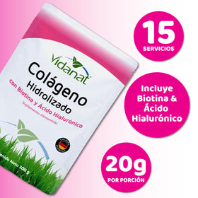 Vidanat Collagène Hydrolysé Pur 300g avec cuillère doseuse