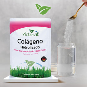 Vidanat Collagène Hydrolysé Pur 300g sur une table en bois