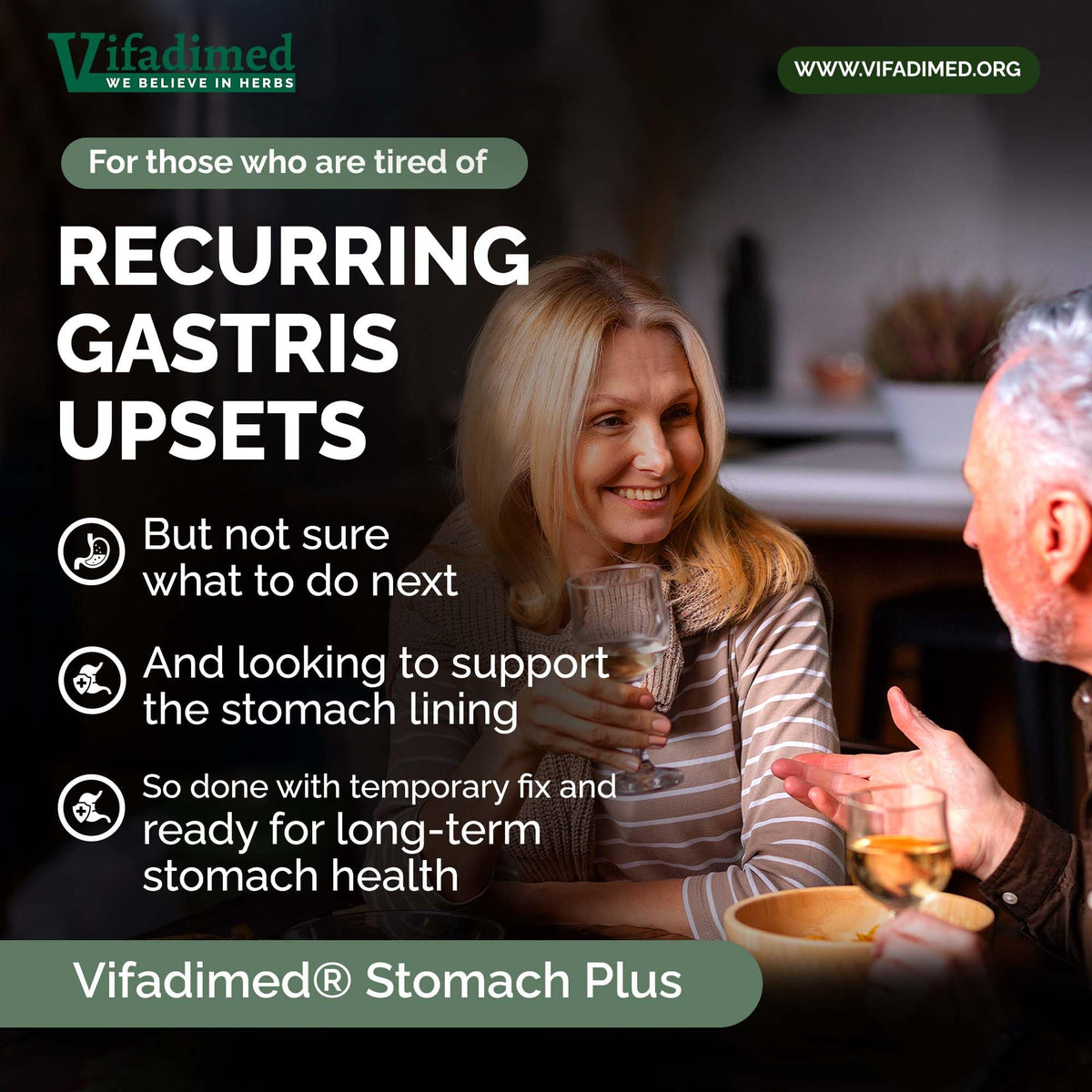 VIFADIMED Stomach Plus 45 capsules avec étiquette