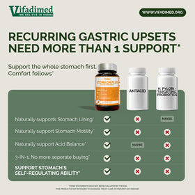VIFADIMED Stomach Plus 45 capsules sur fond neutre
