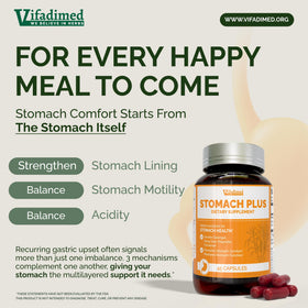 VIFADIMED Stomach Plus 45 capsules vue de côté